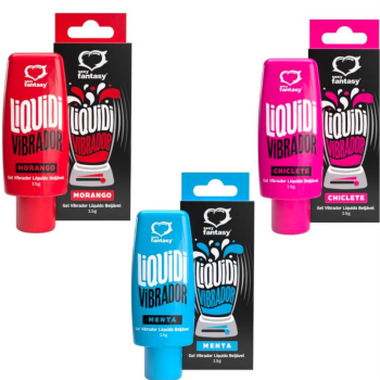 Gel Vibrador Líquido Beijável Liquidi Vibrador Sexy Fantasy 15g